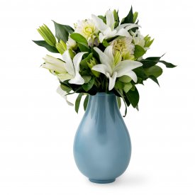 Blue Memorial Vase