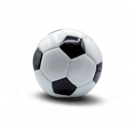 Black and White Football