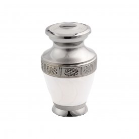 White Marble Mini Urn