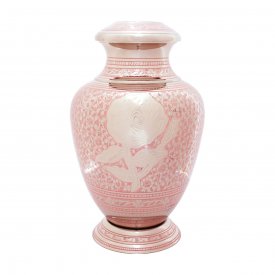 Pink Rose Urn